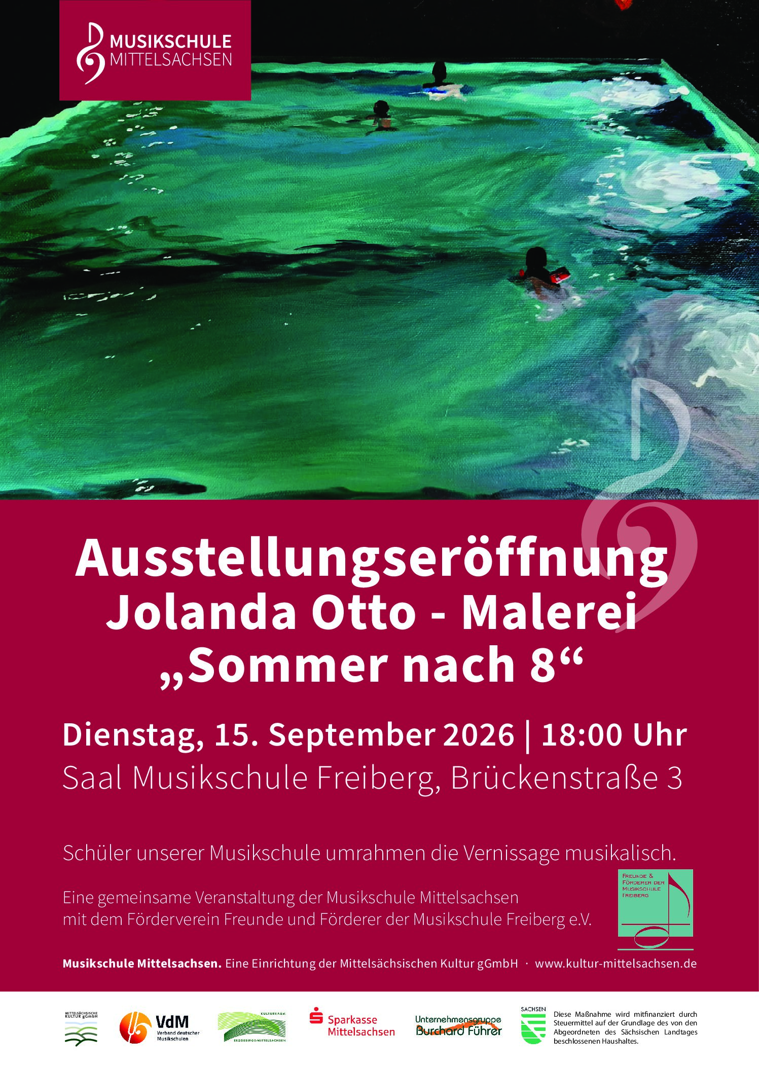 Ausstellungseröffnung Jolanda Otto - Malerei  „Sommer nach 8“
